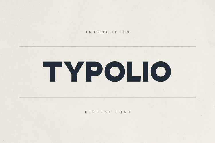 Typolio Font website image