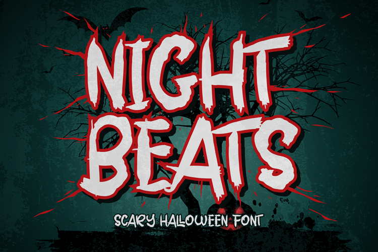 Night Beats Font website image