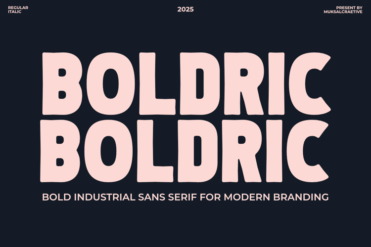 Boldric Font website image