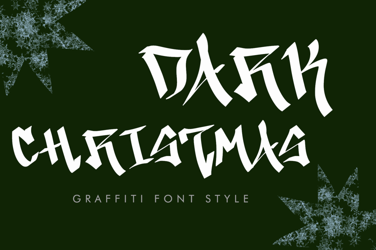 Dark Christmas Font website image