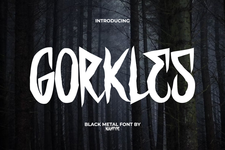 Gorkles Font website image