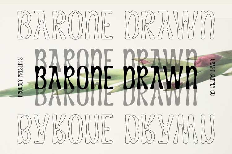 CS Barone Drawn Font website image
