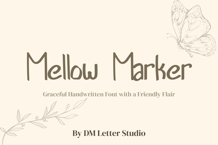 Mellow Marker Font website image