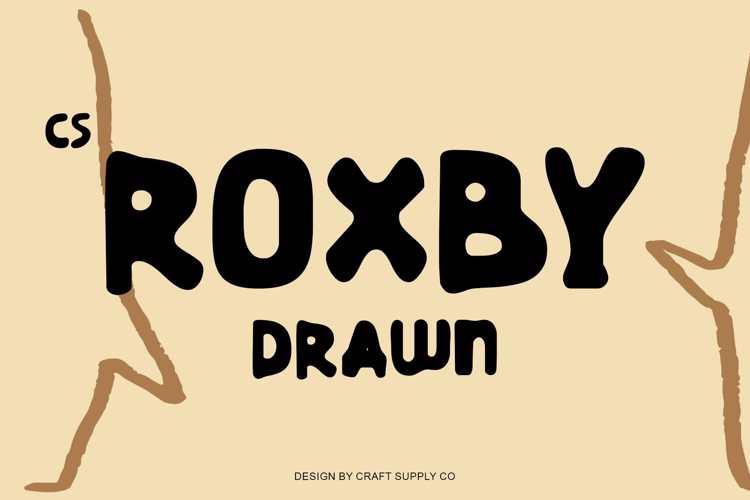 CS Roxby Drawn Font website image
