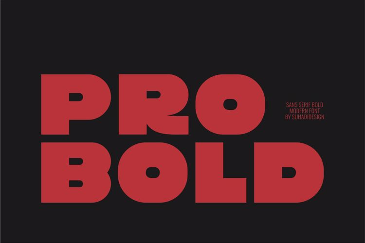 Pro Bold Font website image