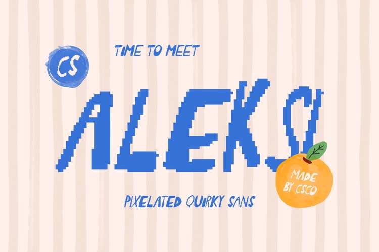 CS Aleksi Pixel Font website image