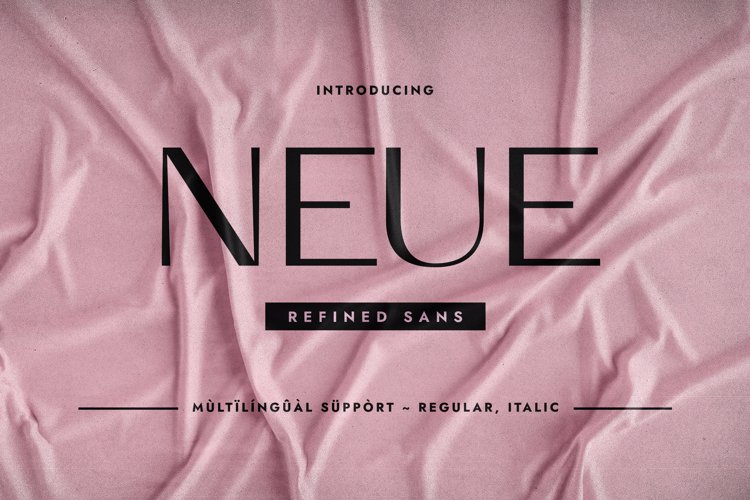 Neue Font website image
