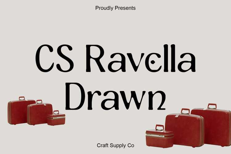 CS Ravella Drawn Font website image