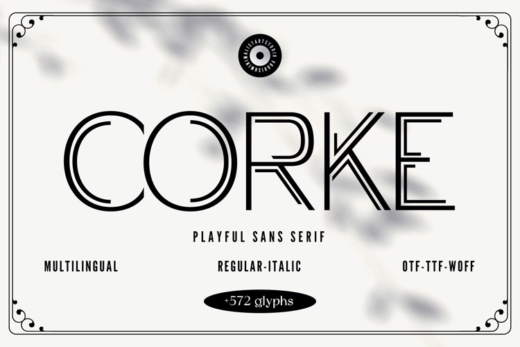 CORKE Font website image
