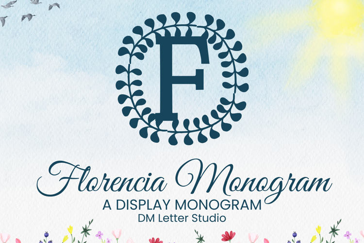 Florencia Monogram Font website image