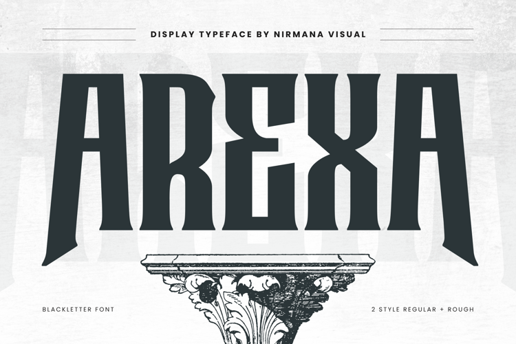 Arexa Font website image
