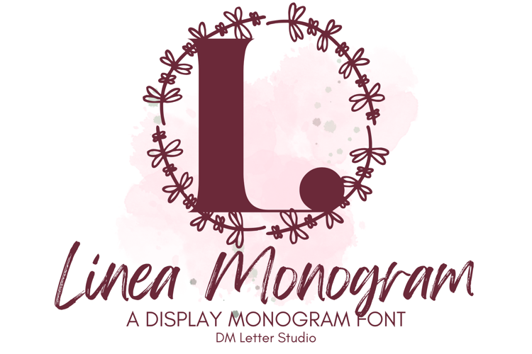 Linea Monogram Font website image