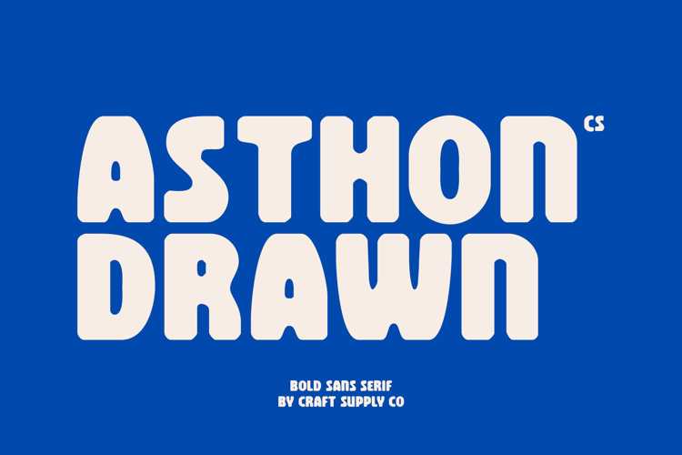 CS Asthon Drawn Font website image