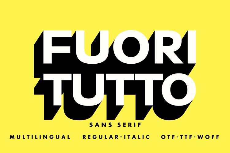 FUORI TUTTO Font website image