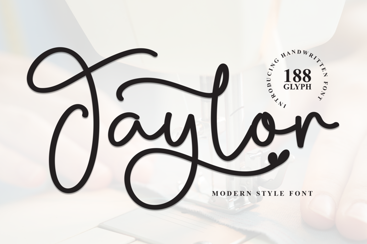 Taylor Font website image