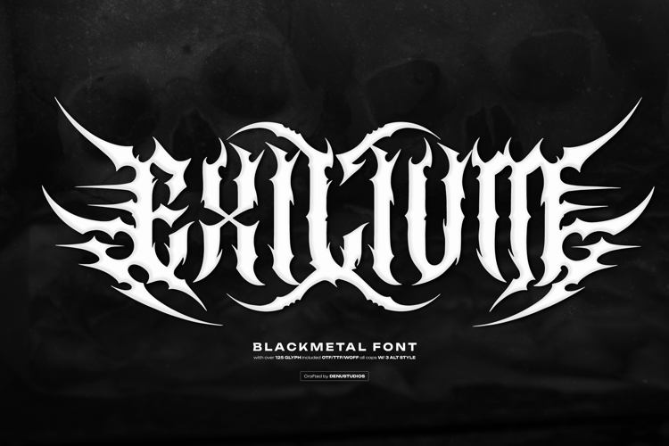 Exilium Font website image