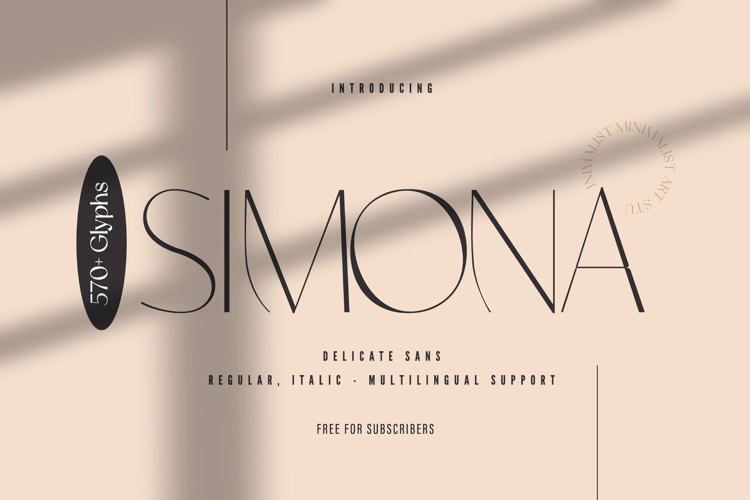 SIMONA Font website image