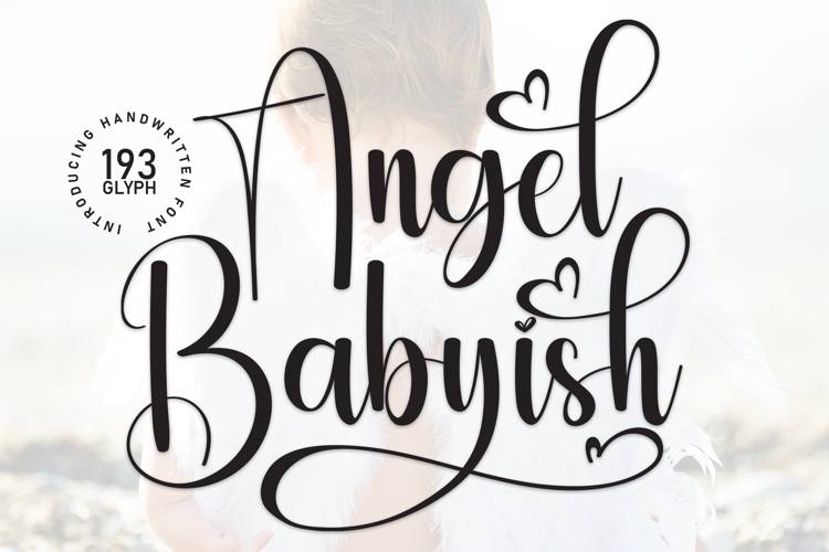 Angel Babyish Font website image