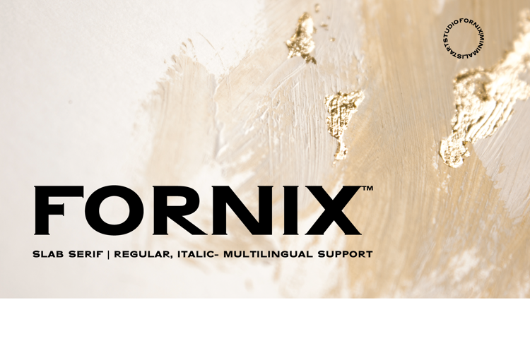 FORNIX Font website image