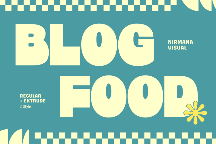Blog Food Font website image