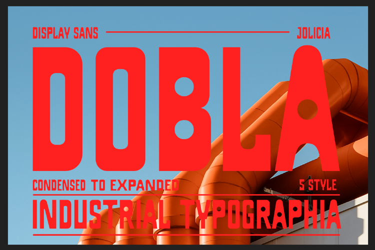 Dobla Sans Font website image