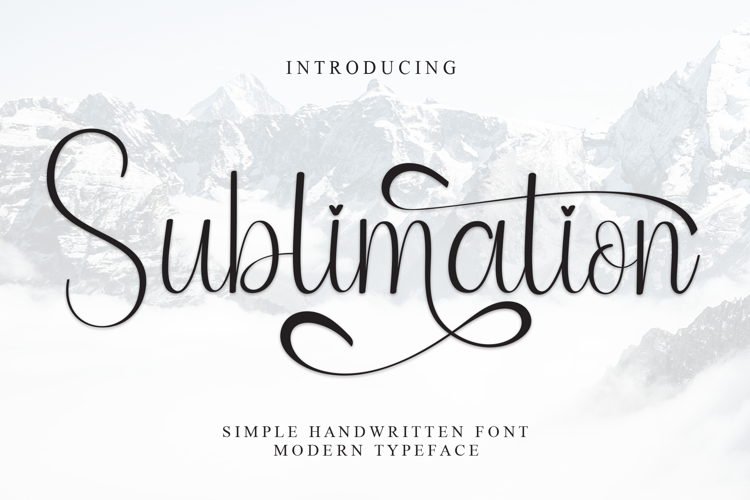 Sublimation Font website image