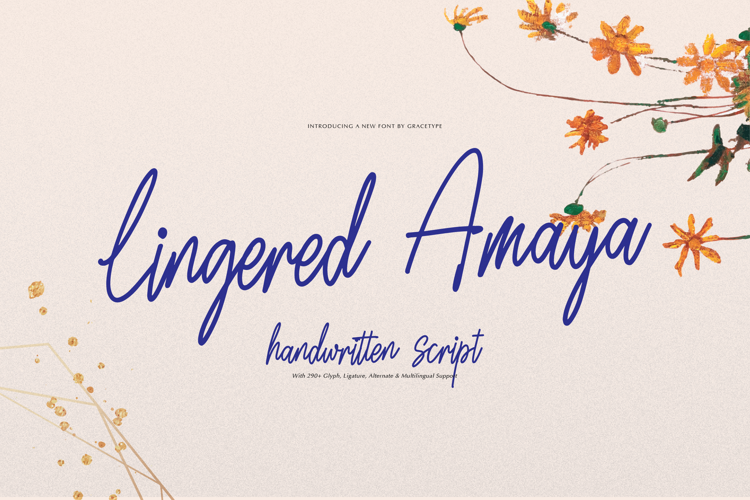 Lingered Amaya Font website image
