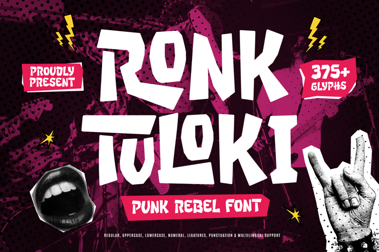 Ronk Tuloki Font website image