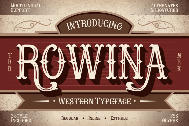 Rowina Font website image