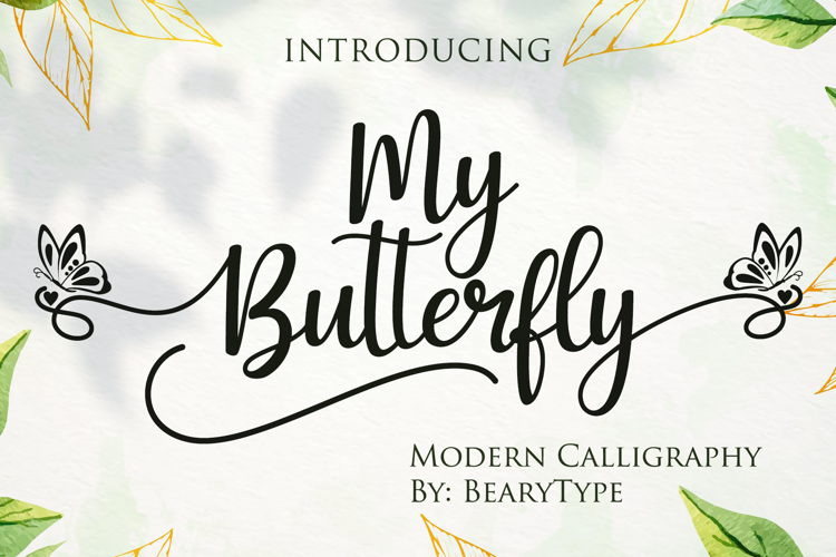My Butterfly Font website image