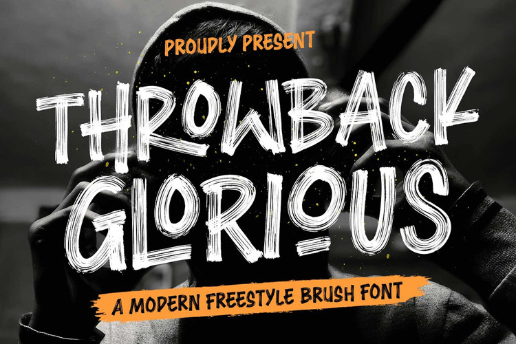 Throwback Glorious Font website image