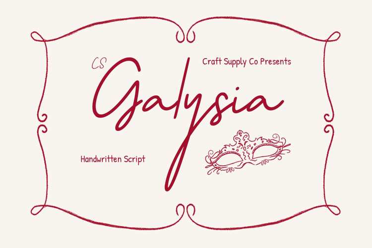 CS Galysia Font website image