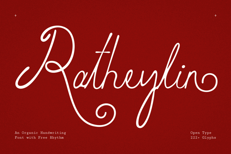 Ratheylin Font website image