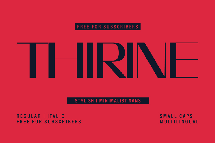 THIRINE Font website image