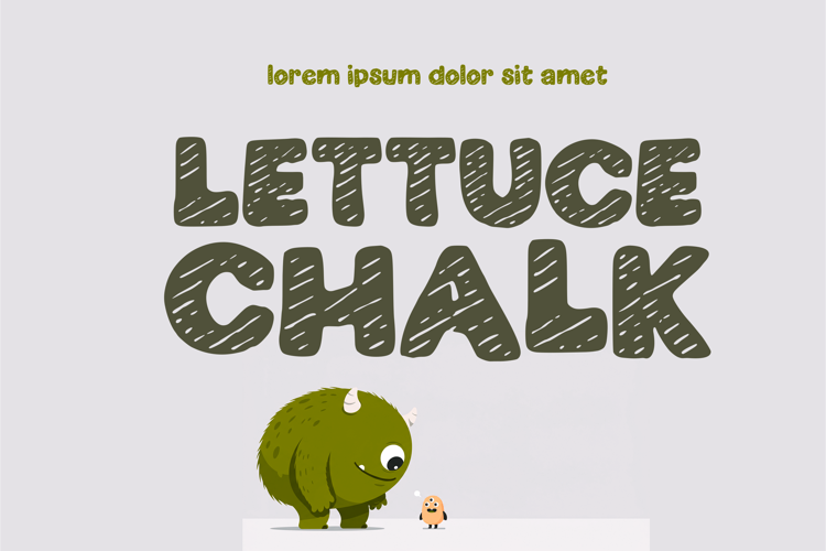 Lettuce Chalk Font website image