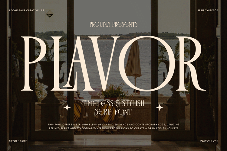 Plavor Font website image