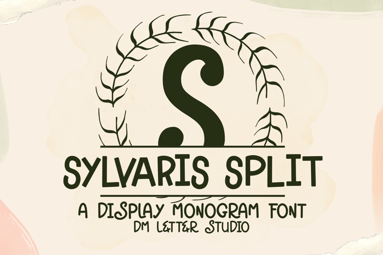 Sylvaris Split Monogram Font website image