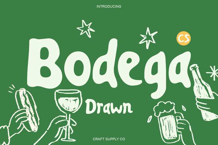 CS Bodega Drawn Font website image