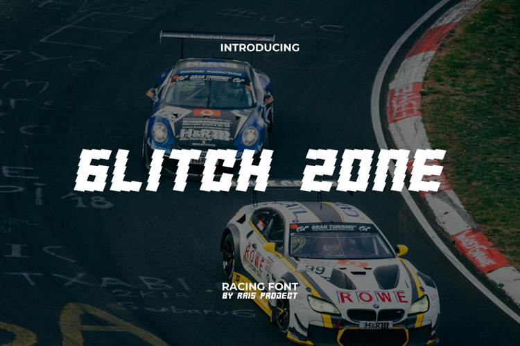 Glitch Zone Font website image