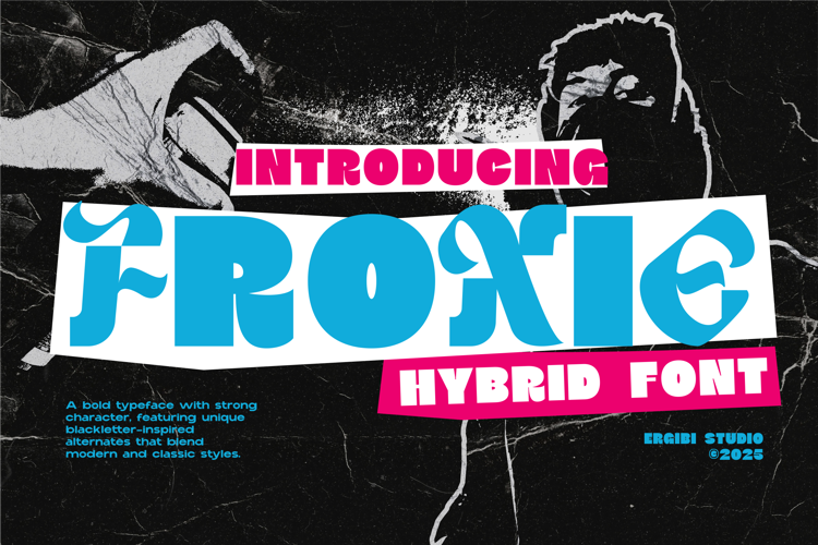FROXIE Font website image