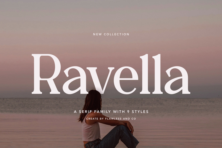 RAVELLA Font website image