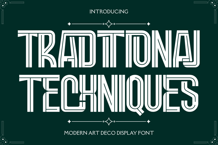 TRADITIONAL TECHNIQUES Font website image