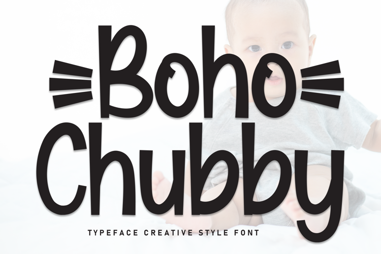 Boho Chubby Font website image