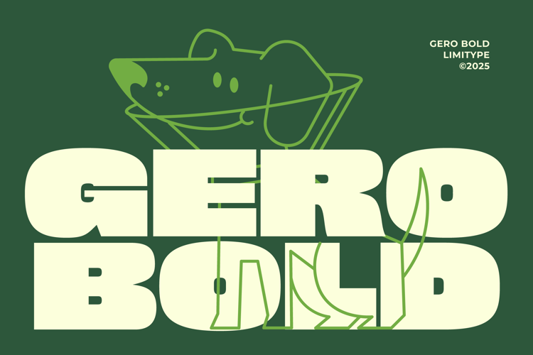Gero – Bold Font website image