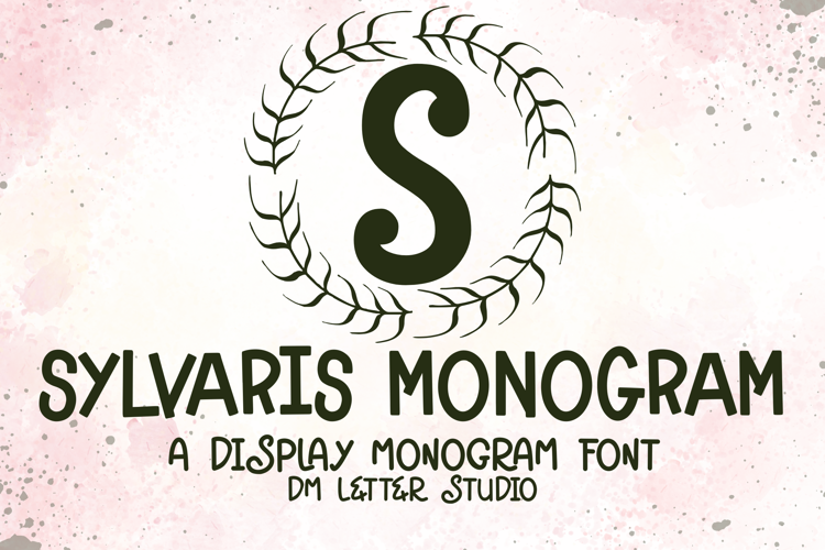 Sylvaris Monogram Font website image