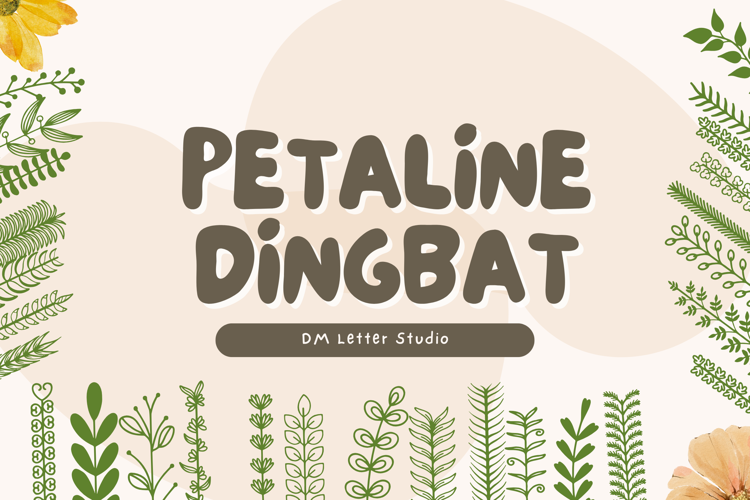 Petaline Dingbat Font website image