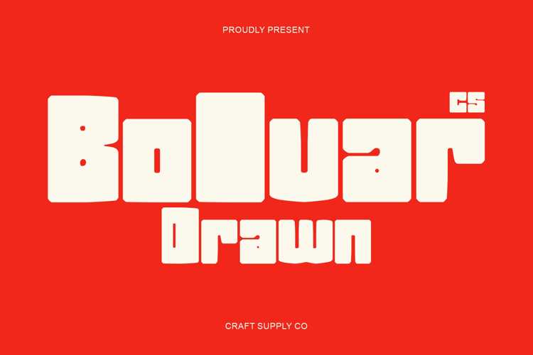 CS Bolvar Drawn Font website image