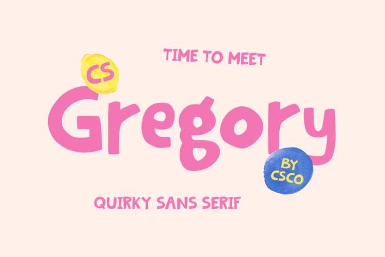 CS Gregory Font website image