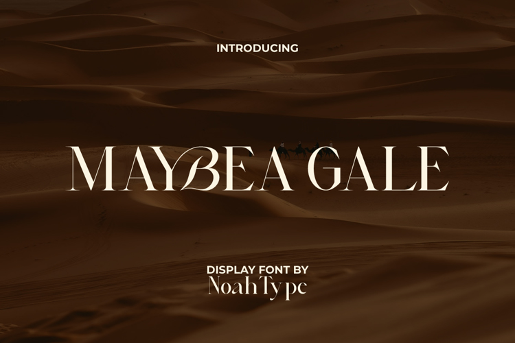 Maybea Gale Font website image