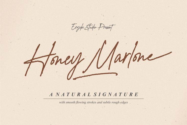 Honey Marlone Font website image